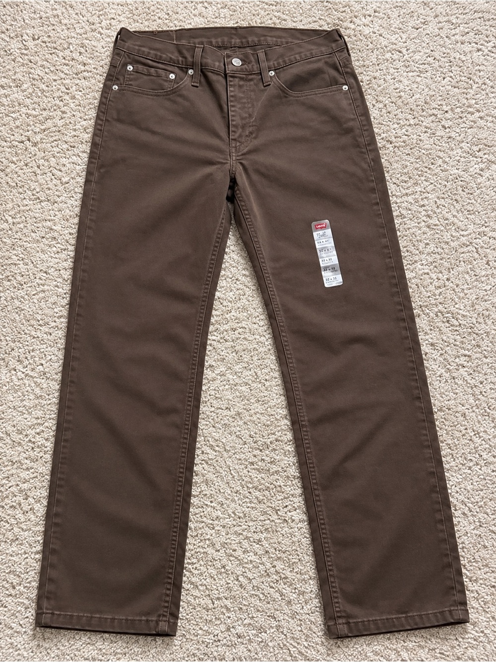 Levi's Straight Leg Jeans in Dark Brown